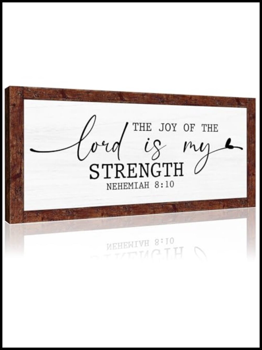 Nehemiah 8:10 Bible Verse Wall Sign Wood Plaque